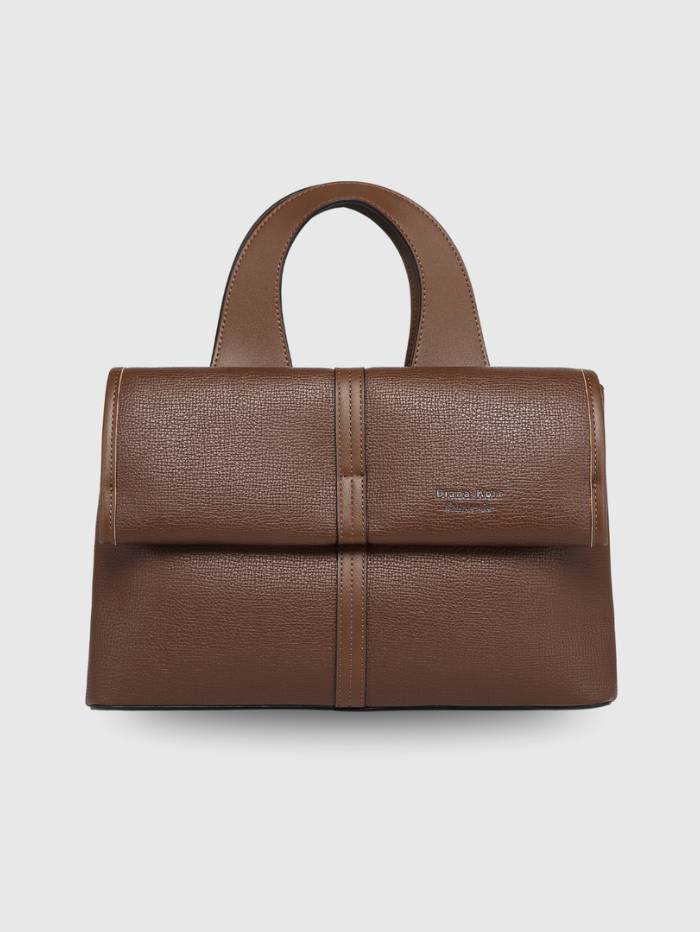 COFFEE Women's Elegant Top Handle Satchel Handbag.
