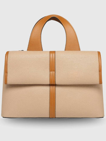 BEIGE Women's Elegant Top Handle Satchel Handbag.