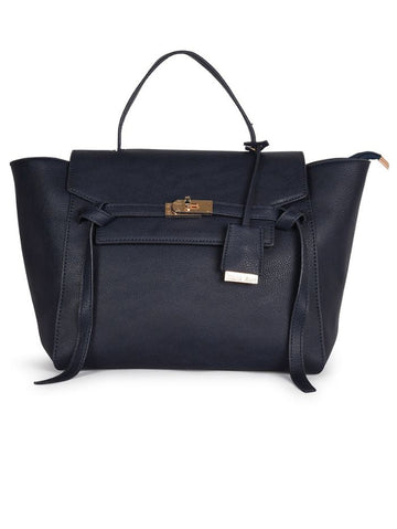 Luxury Structured Satchel Blue Bag For Women