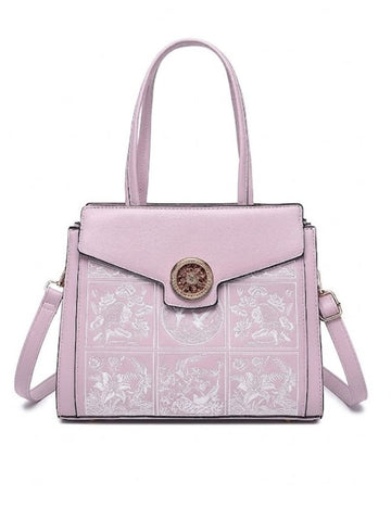 Premium Purple Women Handbag with Adjustable Sling Strap