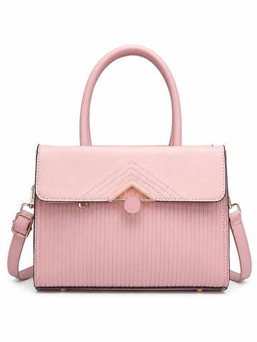 Premium Pink Women Handbag with Adjustable Sling Strap