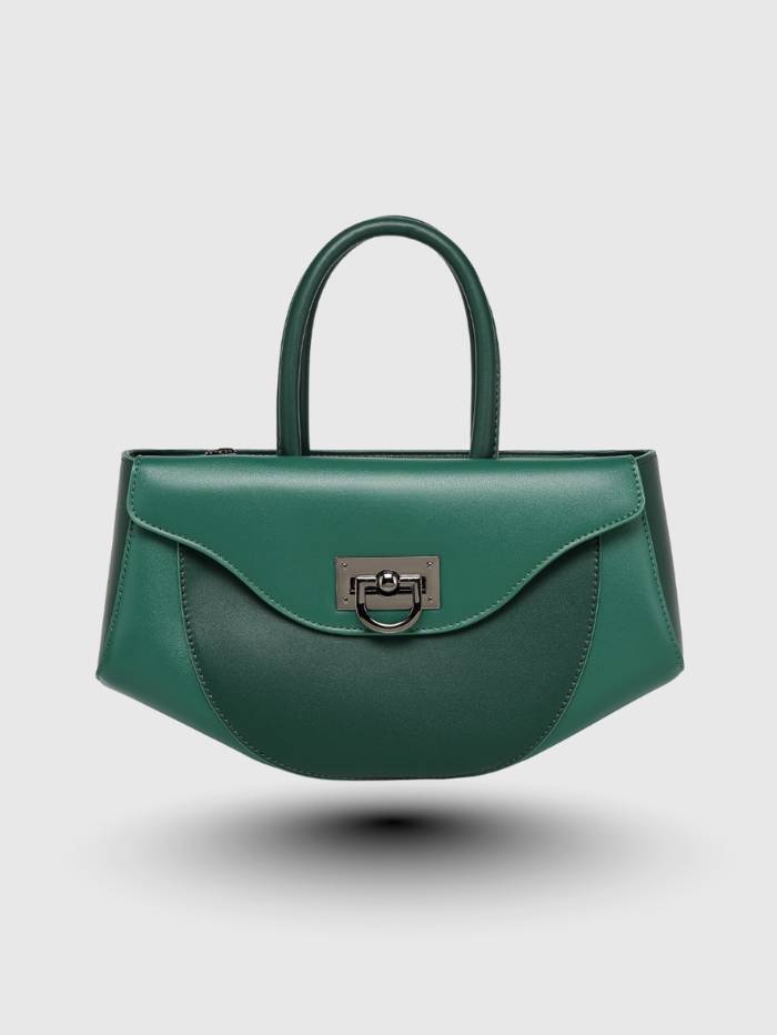 GREEN Women's Elegant Satchel Handbag.