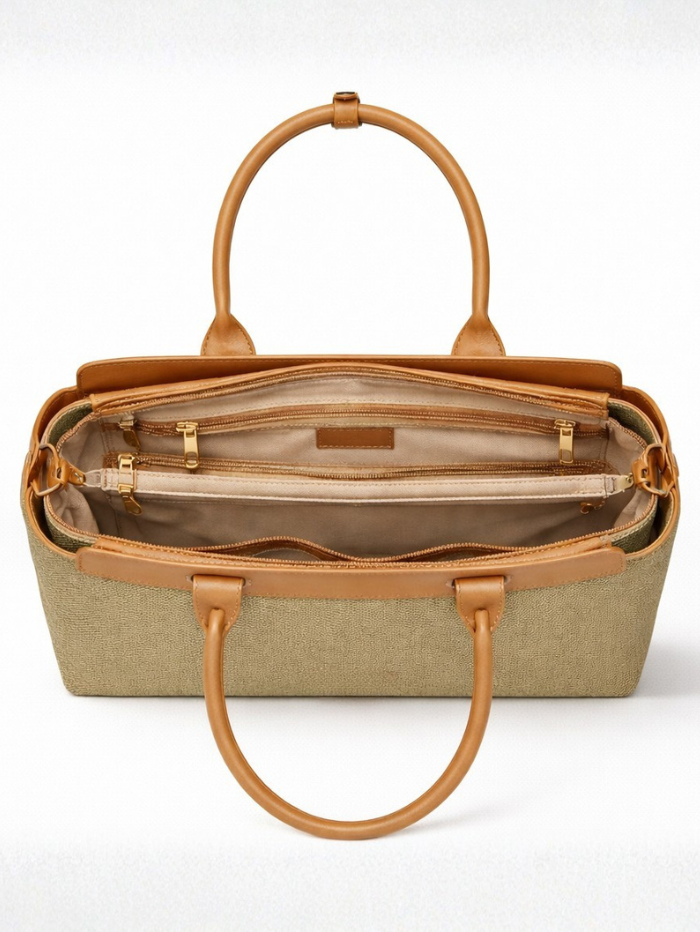 MAISON LUXE OLIVE GREEN HANDBAG FOR WOMEN