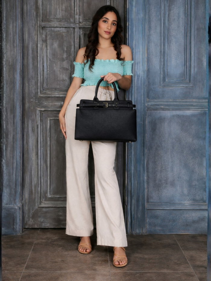MAISON LUXE BLACK HANDBAG FOR WOMEN
