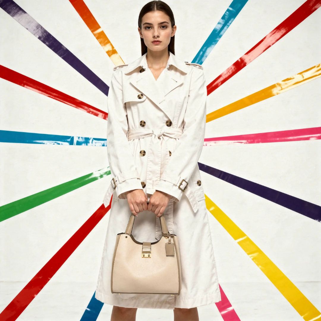Elegant Dual Tone Shoulder Apricot Tote Bag for Women