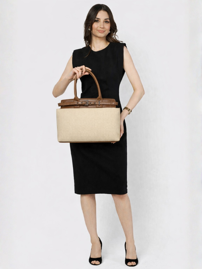 MAISON LUXE BEIGE HANDBAG FOR WOMEN