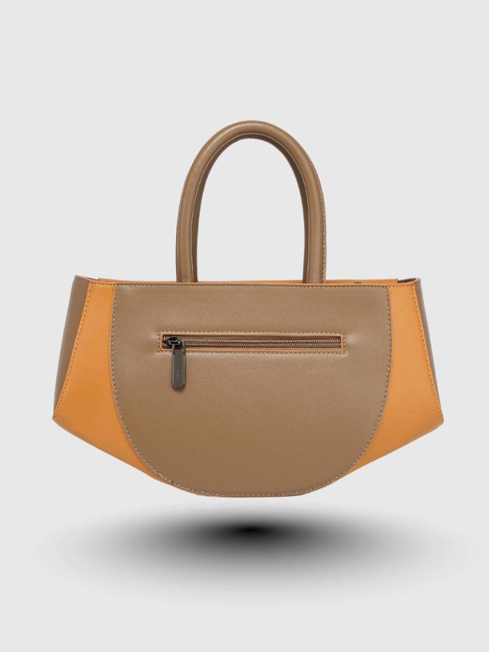 TAN Women's Elegant Satchel Handbag.