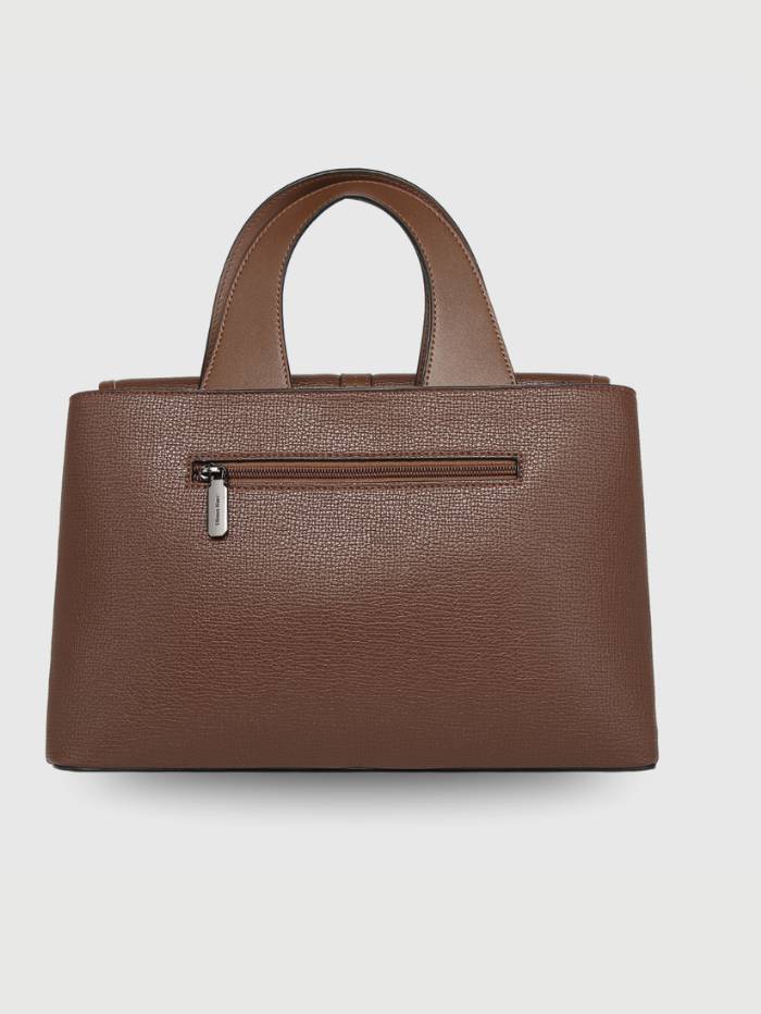 COFFEE Women's Elegant Top Handle Satchel Handbag.