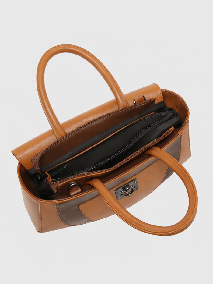 ORANGE Women's Elegant Satchel Handbag.