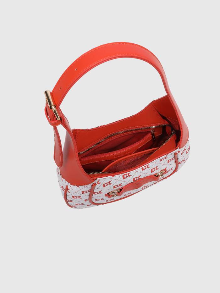 ORANGE Women's Monogram Hobo Shoulder Bag |