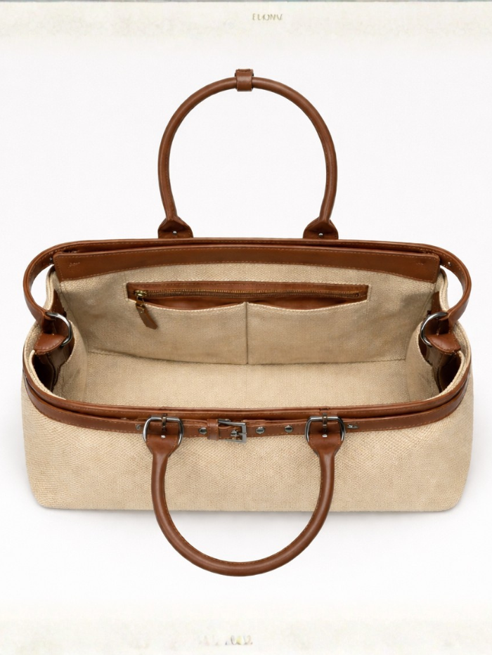 MAISON LUXE BEIGE HANDBAG FOR WOMEN
