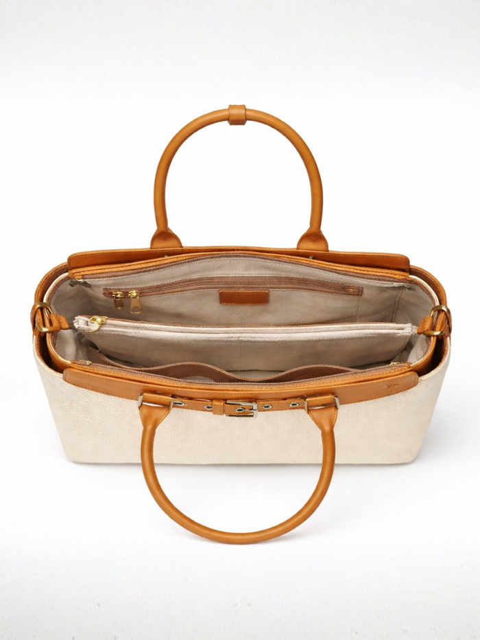 MAISON LUXE OFF WHITE HANDBAG FOR WOMEN