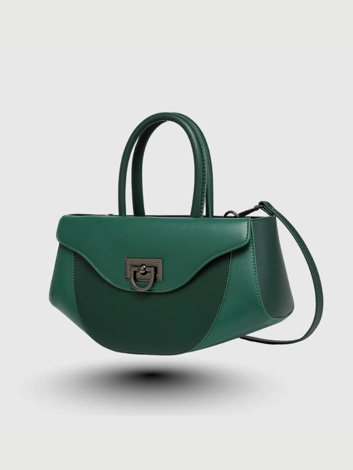 GREEN Women's Elegant Satchel Handbag.