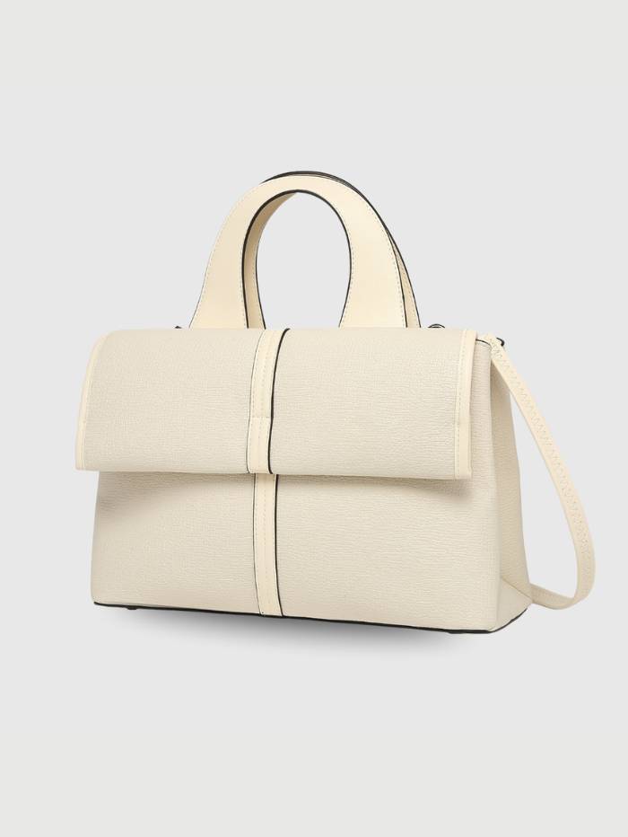 OFFWHITE Women's Elegant Top Handle Satchel Handbag.
