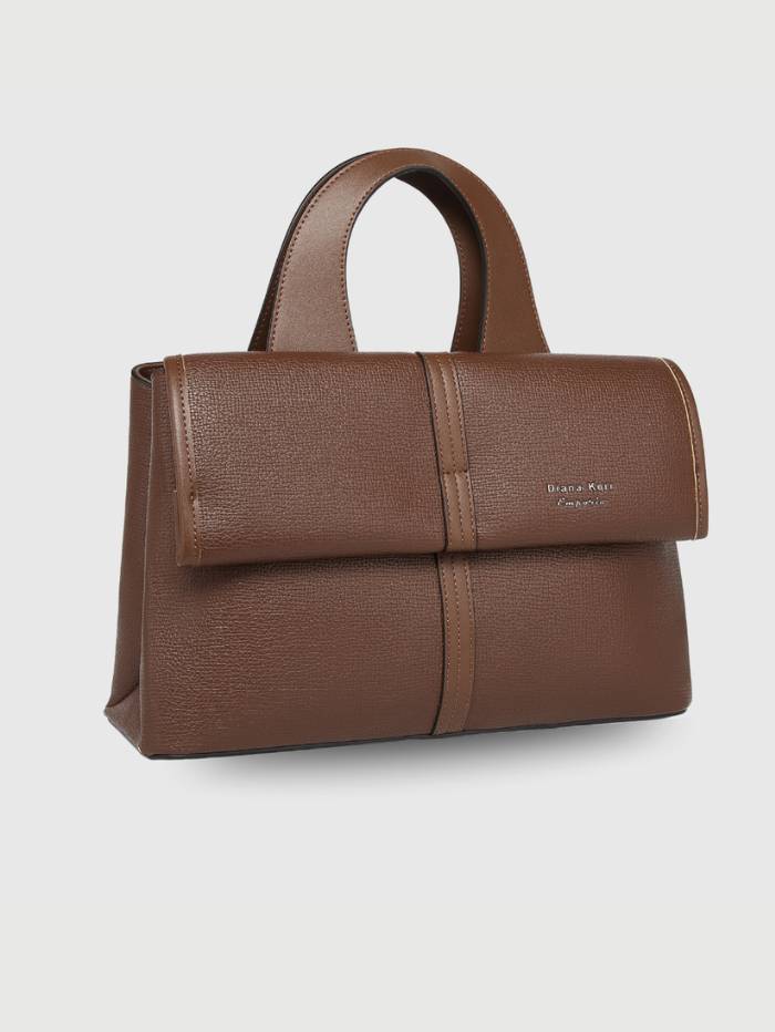 COFFEE Women's Elegant Top Handle Satchel Handbag.