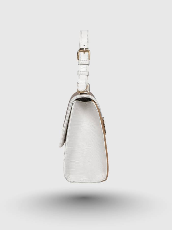 WHITE Women  Printed Satchel Handbag |