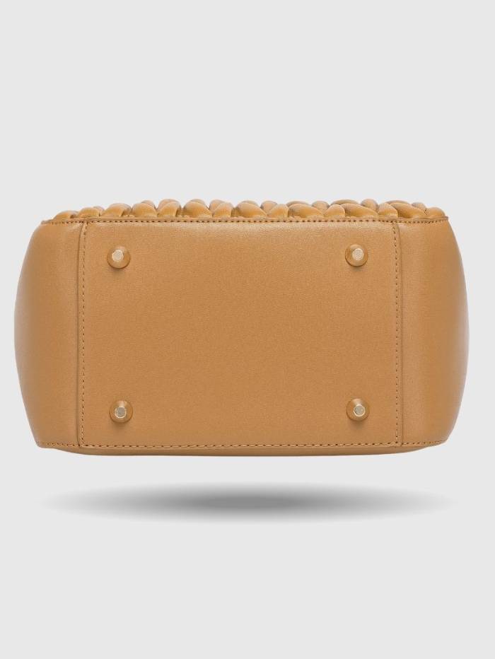 CAMEL Women's Quilted Tote Handbag.