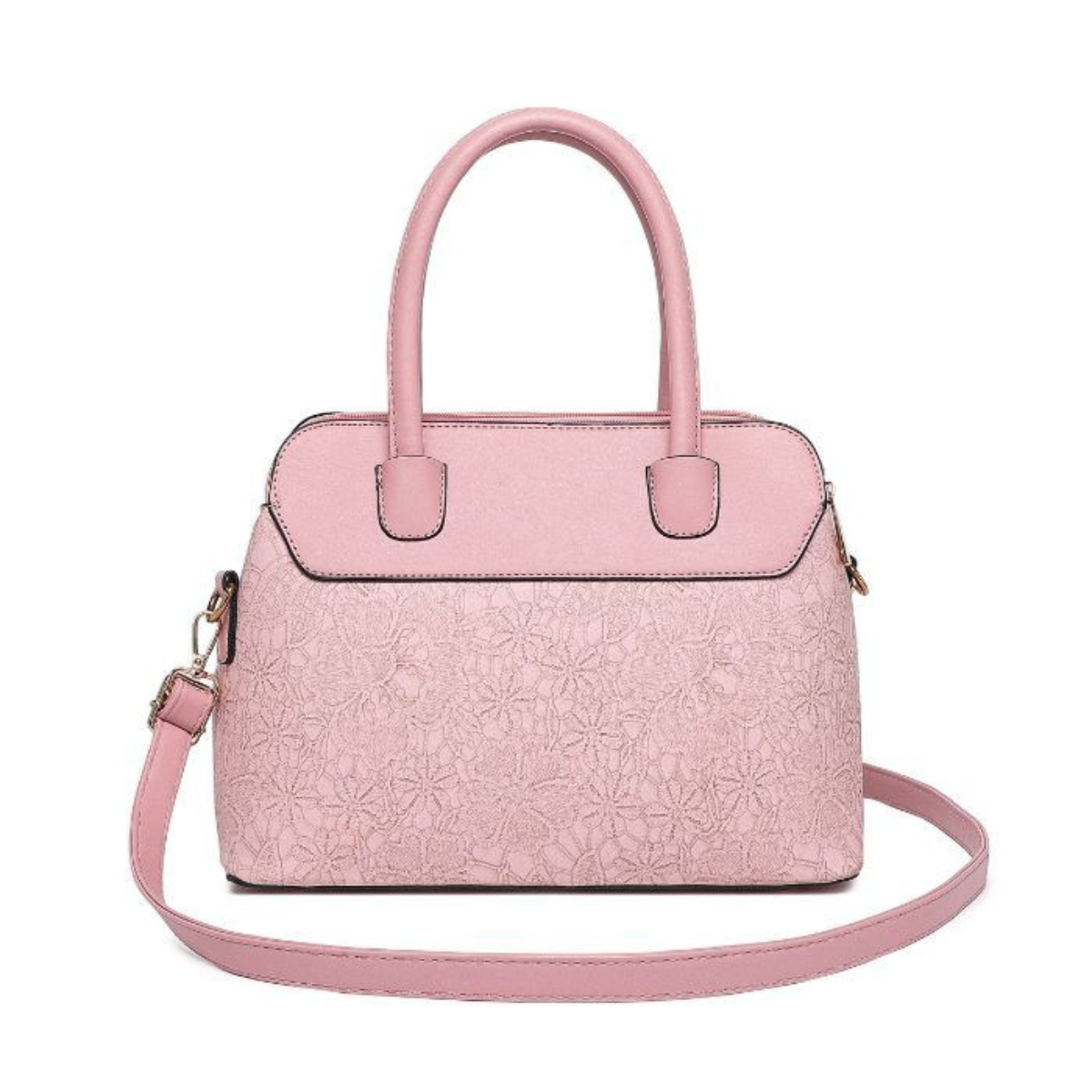 Premium Pink Women Handbag with Adjustable Sling Strap