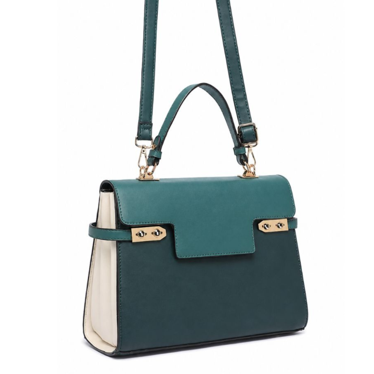 Premium Green Women Handbag with Adjustable Sling Strap